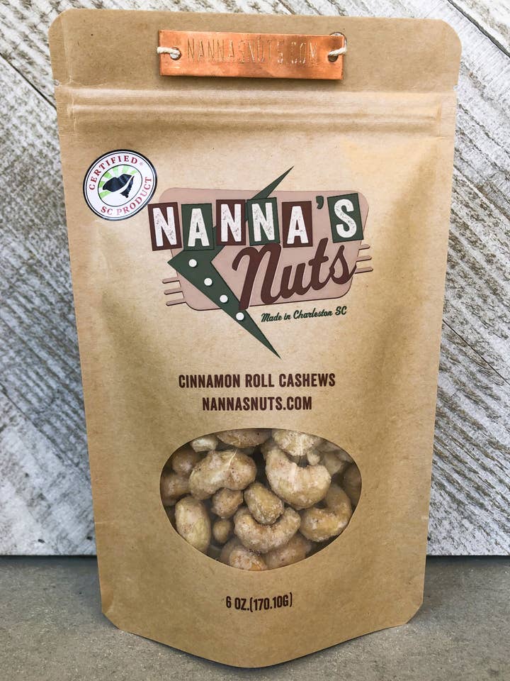 Cinnamon Roll Cashews for wholesale by Nanna's Nuts