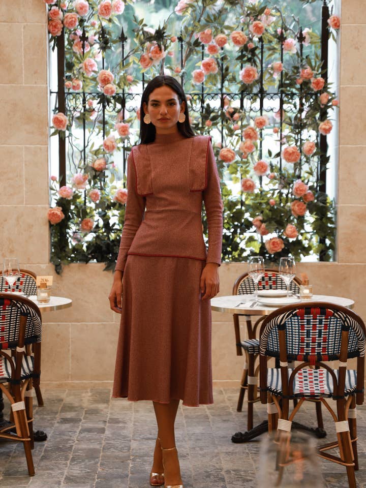 Alanis Red Dress - WINTER/PARY 2024 for wholesale by Cayro Woman