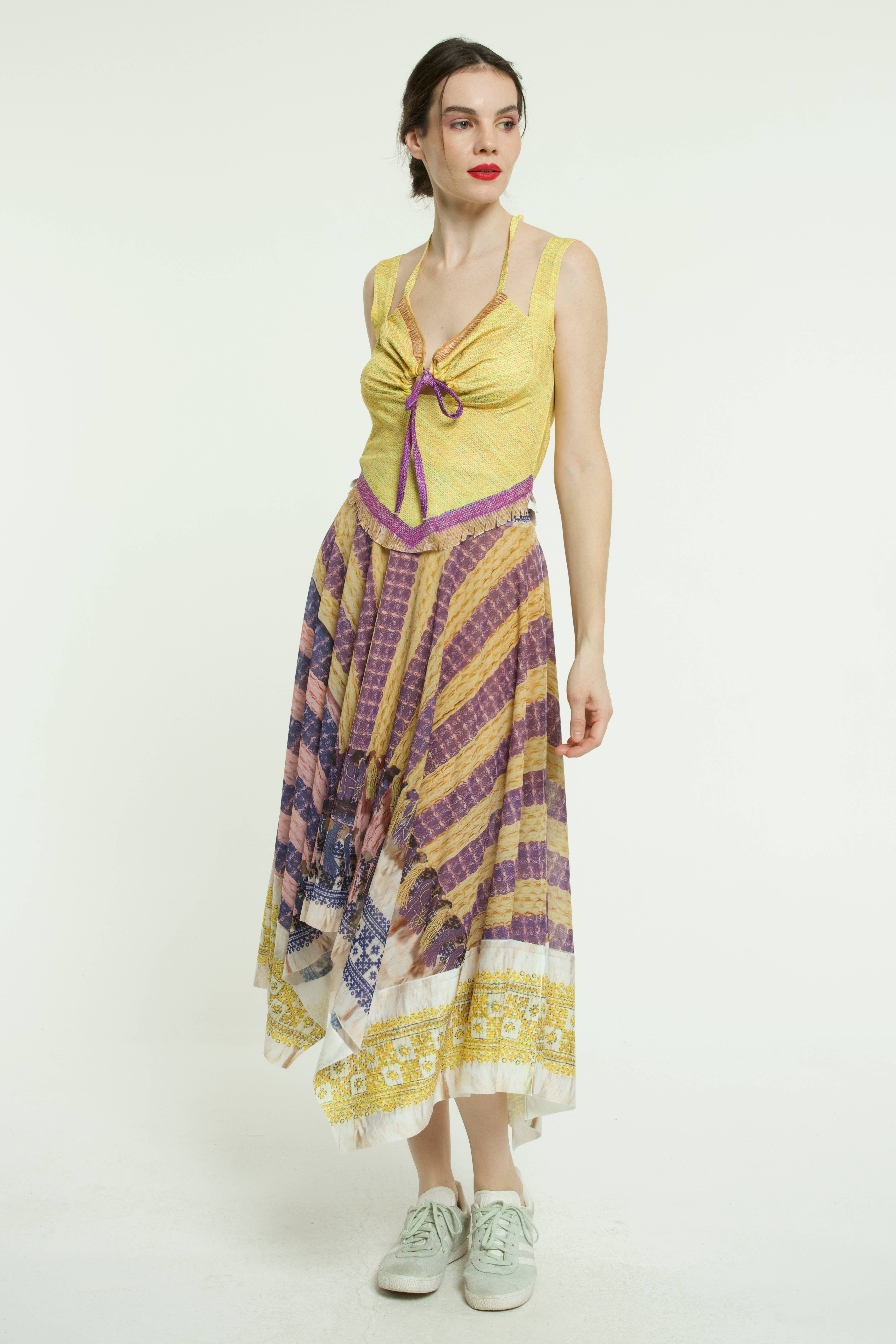 IPNG Design - Vendita all'ingrosso Camicetta - Donna - Blusa Tiki - Gialla - Estiva6