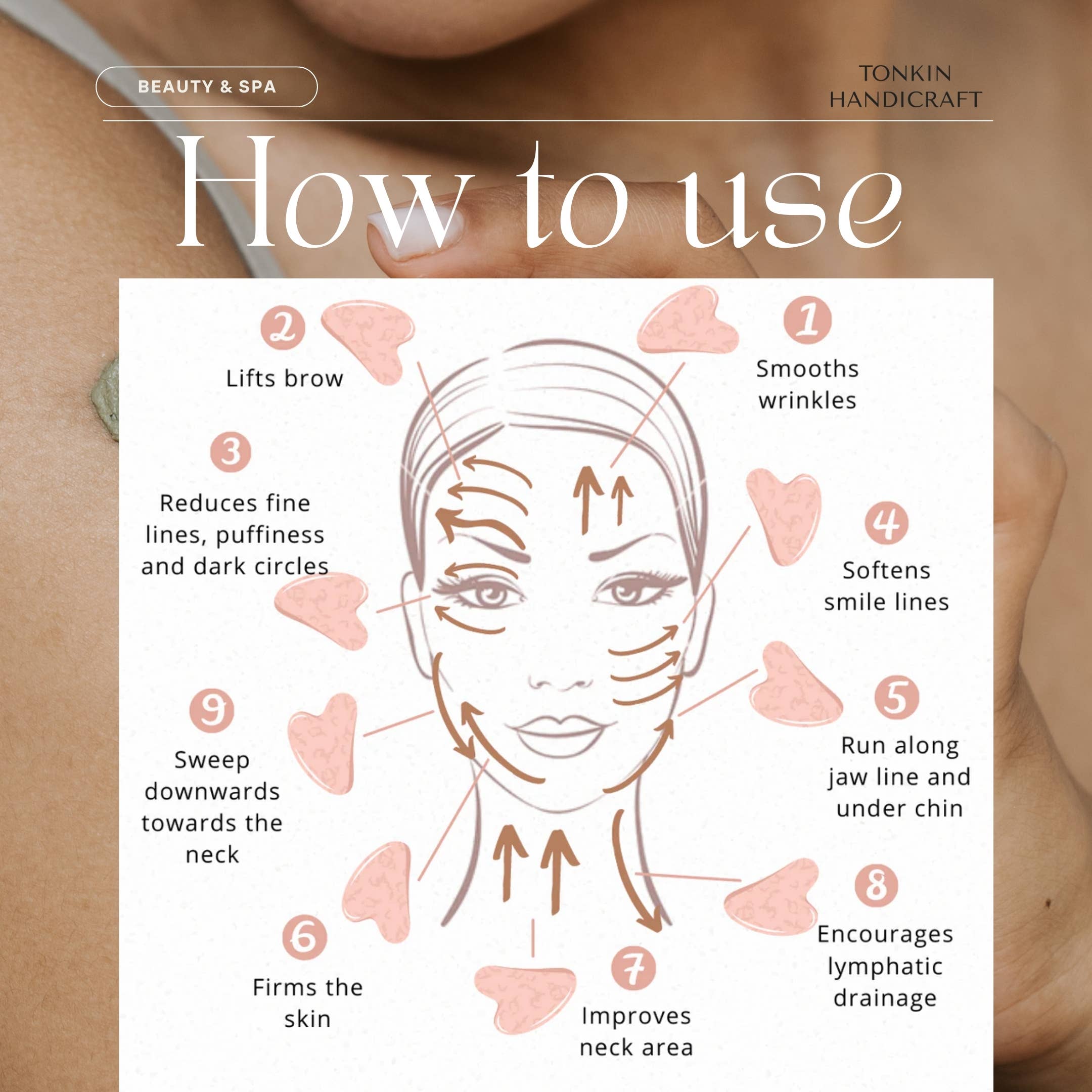 Tonkin Handicraft – Engroshandel Gua Sha – Horn Gua Sha – 100% naturligt horn massageværktøj2