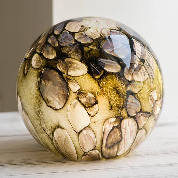 Mountain Springs glasbordlampe, rund 18 cm for engroshandel hos L. GLOW Home