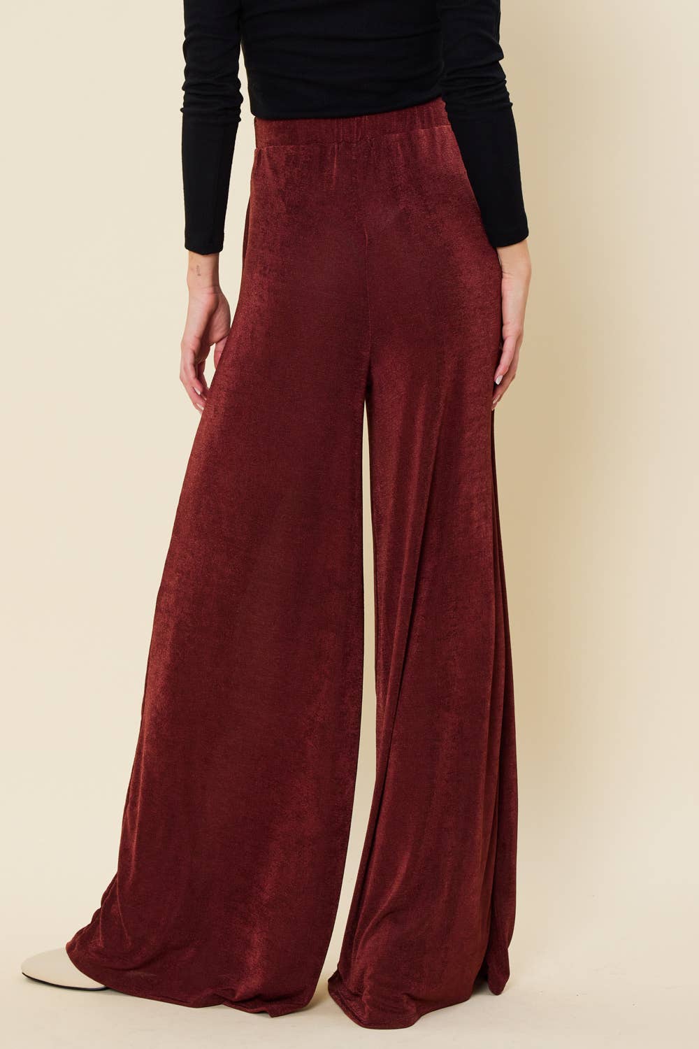 FSL Apparel - Wholesale Pants - Women's - SP7053 - WIDE LEG LONG PANTS WITH ELASTIC WAIST BAND4