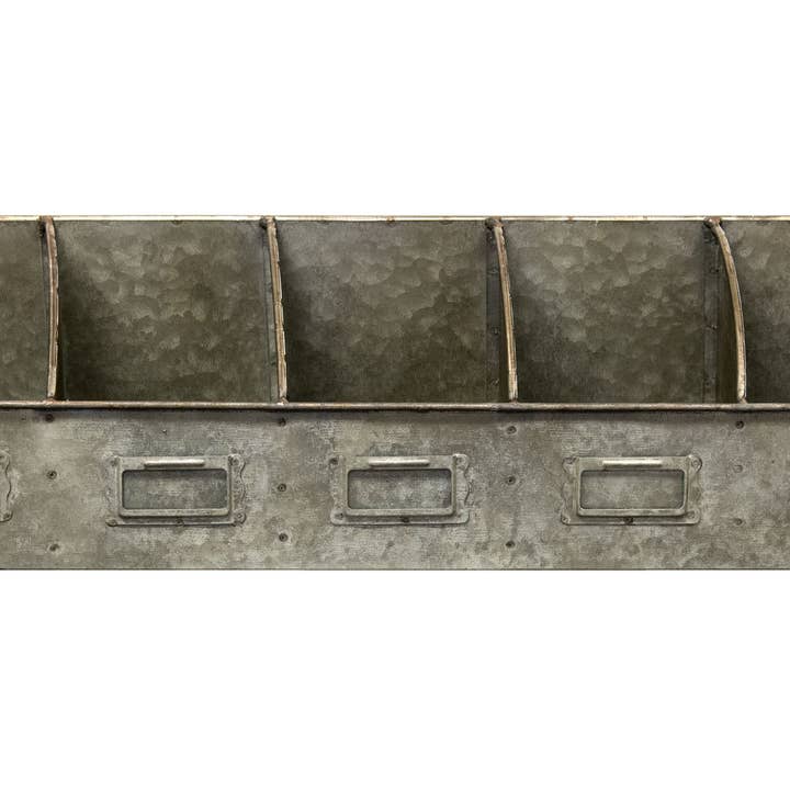 Organizer diviso zincato per la vendita all'ingrosso da parte di Col House Designs