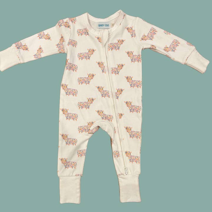 Baby Coo Sleepsuit for wholesale by Hairy Coo