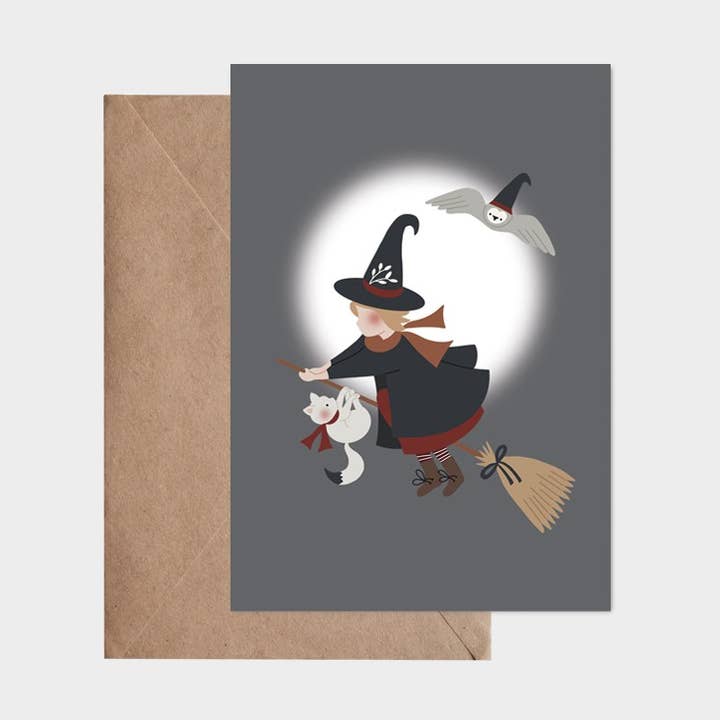 Postcard - My Beloved Little Witch for wholesale by Atelier Oranger