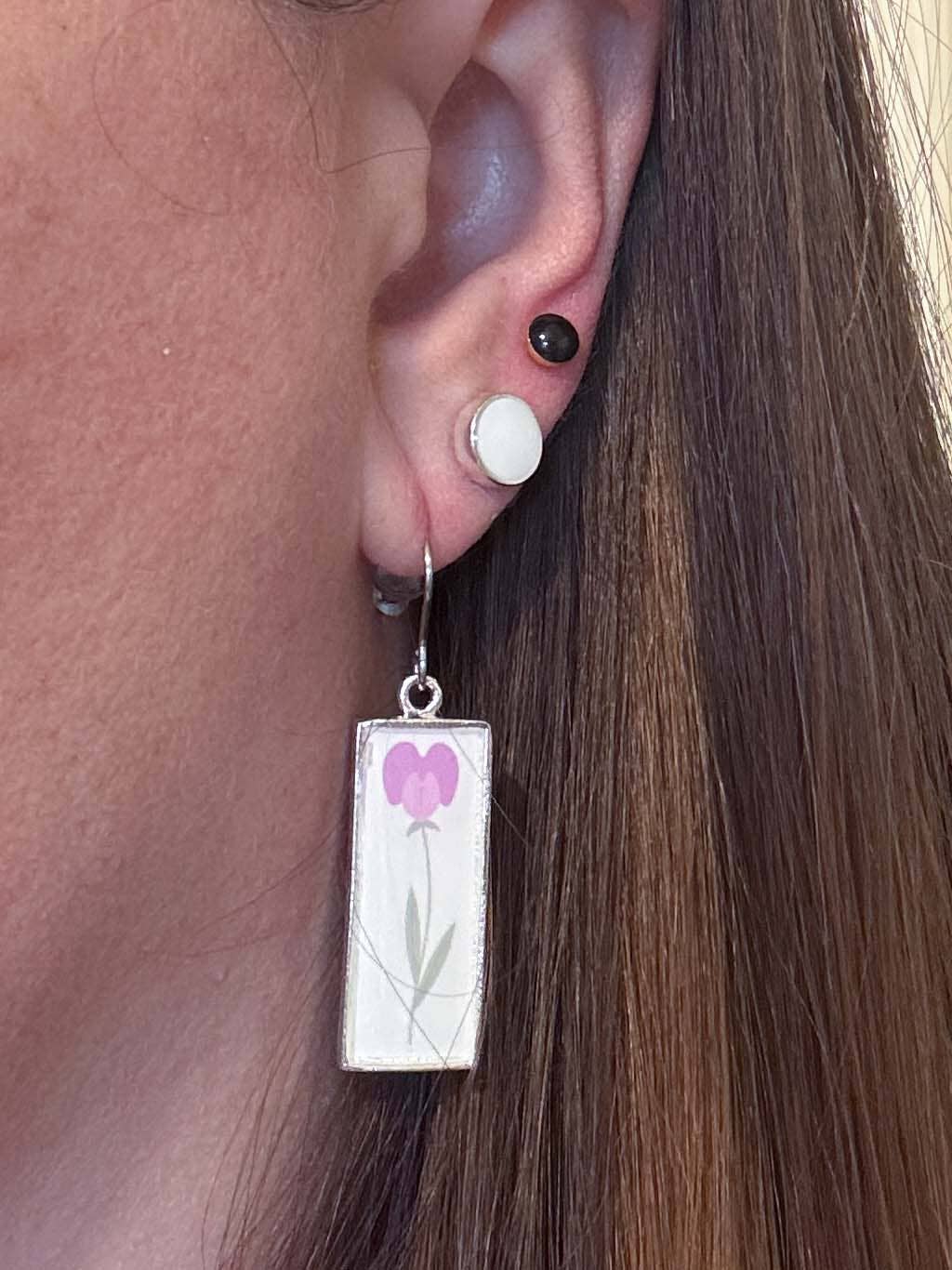 Jenica Jewelry - Wholesale Dangle Earrings - Birth Flower Earrings- Multiple Options16