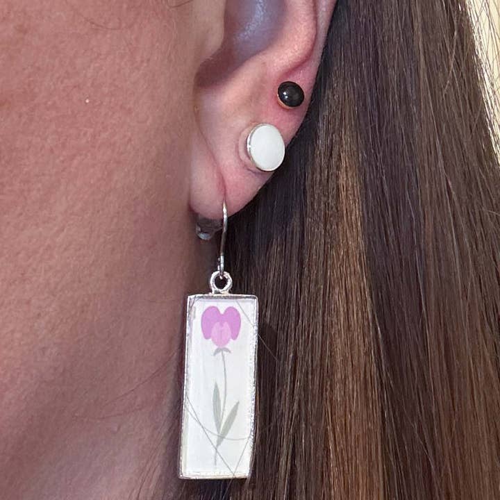 Jenica Jewelry - Wholesale Dangle Earrings - Birth Flower Earrings- Multiple Options16