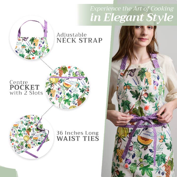 Maison d'Hermine - Design in Every Thread - Wholesale Apron - Apron 100% Cotton - Everyday Cooking - Cavaillon4