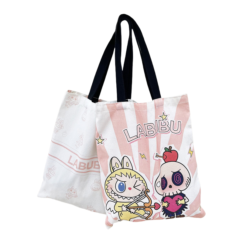 Auraquise - Wholesale Tote Bag - Kids - Girls Double-sided Printed Canvas Tote Bag Shoulder Portable3