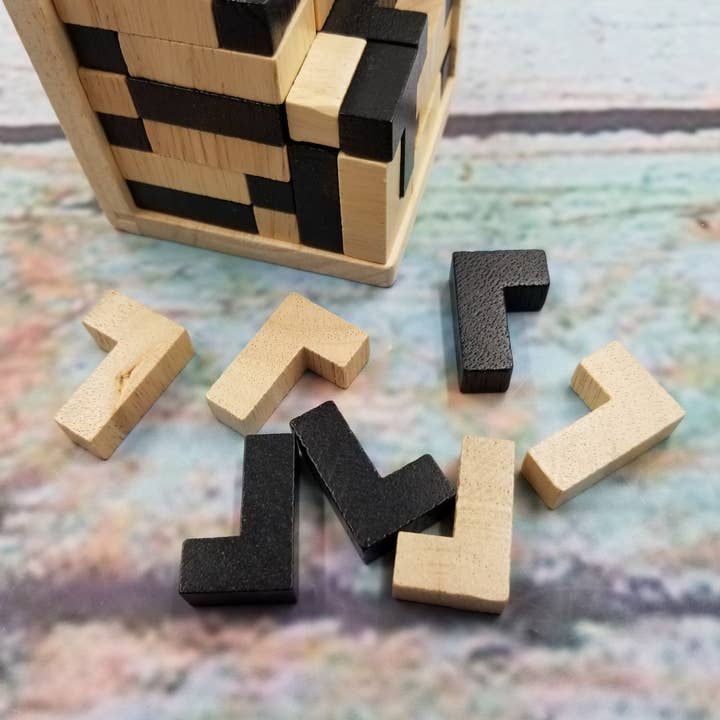 MIAS SHOP - Wholesale Puzzle - Kids - Wood Brain Puzzle Relieve Stress 3D Box Building Block Toy3