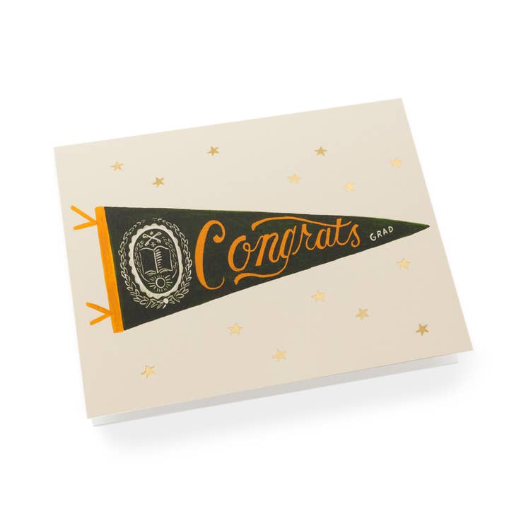 Rifle Paper Co. - Wholesale Congratulations Card - Congrats Pennant Card1