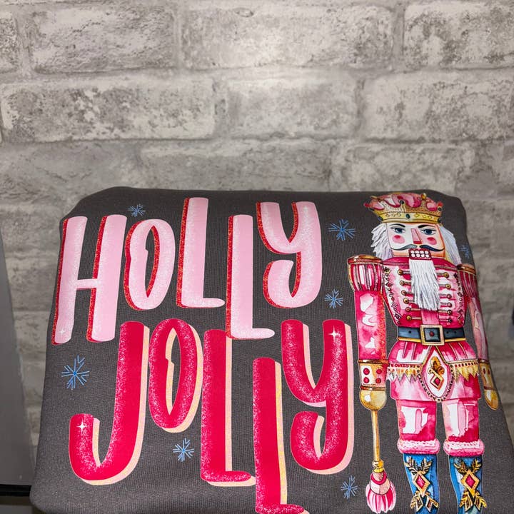 Holly Jolly (sweatshirt) for wholesale by Three Threads Co.