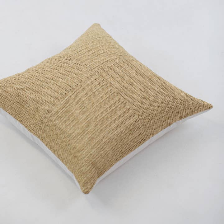BHD HOME - Wholesale Chair cushion - Raffia Squares Natural Lounge Cushion 55 x 55cm6