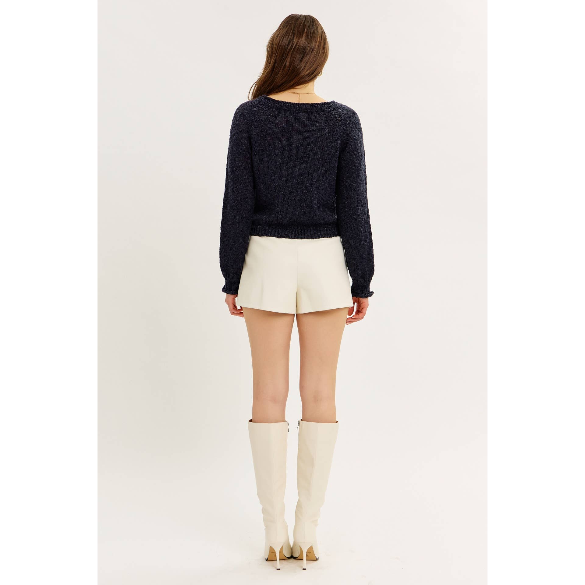 idem ditto – Engroshandel Cardigan - Dame – LETSTRUKTURERET CARDIGAN MED KNAPPER9