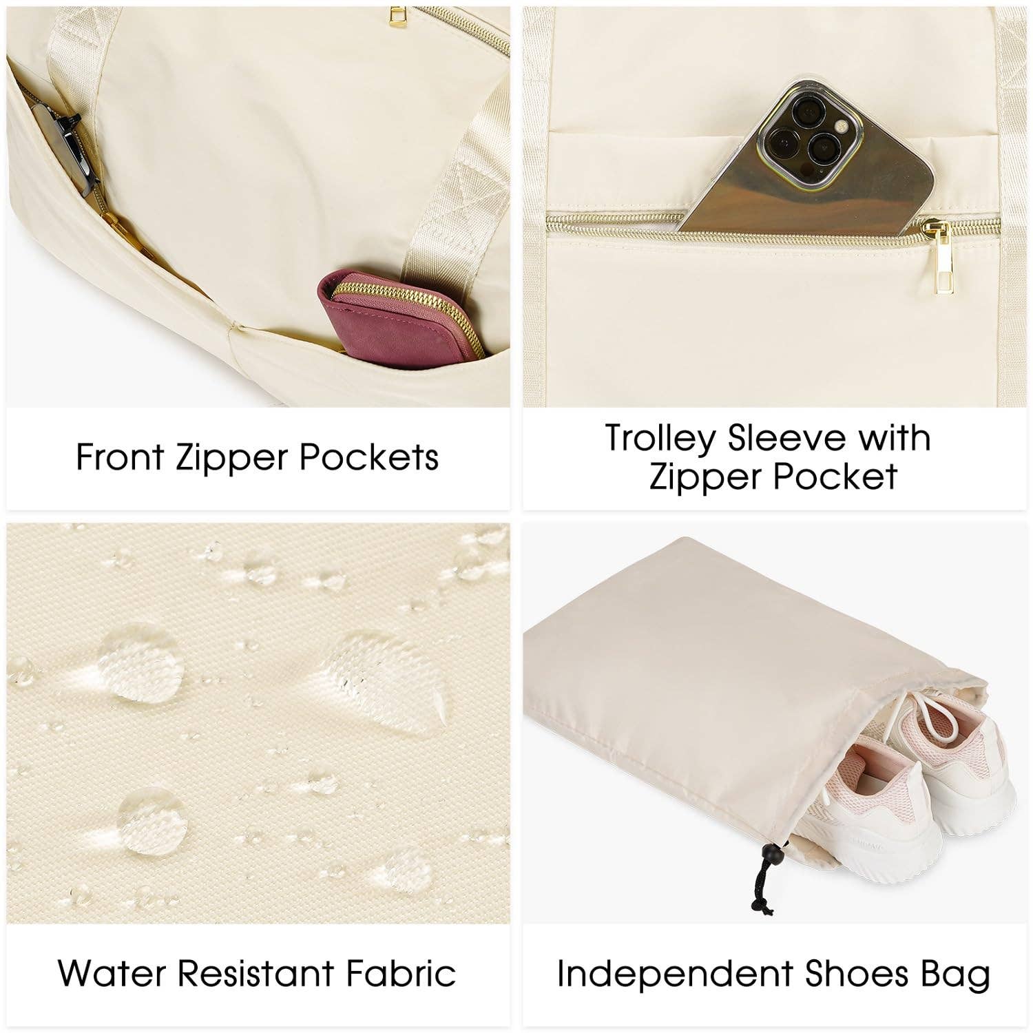 wandf - Wholesale Weekender Bag - Women's - Underseat Carry-on Luggage Duffel Bag Weekender Overnight2