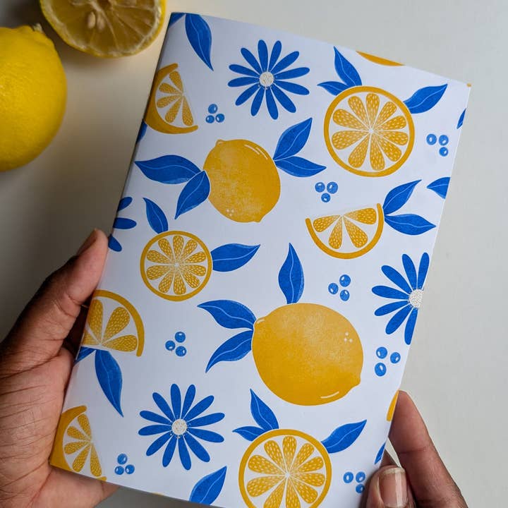Avril & Novembre - Wholesale Notebook - A5 Notebook - Staple Binding - Lemons2