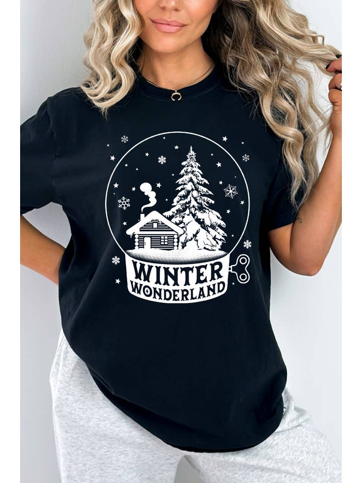 BouTeeQue Closet - Wholesale Screen Printed T-Shirt - Women's - BT1776 T Winter WONDERLAND