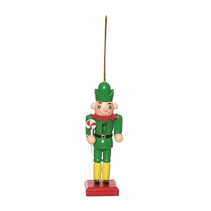 Christmas Elf Nutcracker Ornament for wholesale by C&F Home
