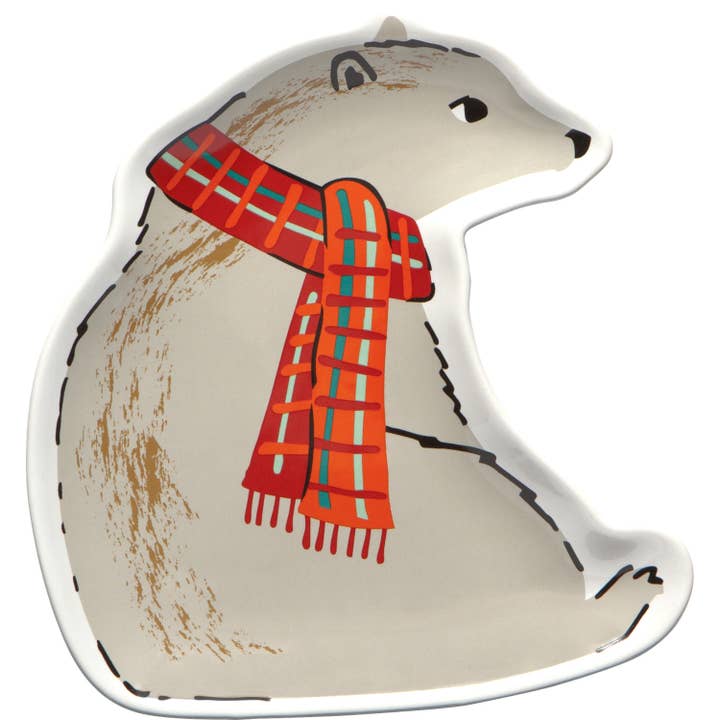 Danica Jubilee - Wholesale Decorative Plate/Dish/Bowl - Winter Wilderland Christmas Shaped Dish