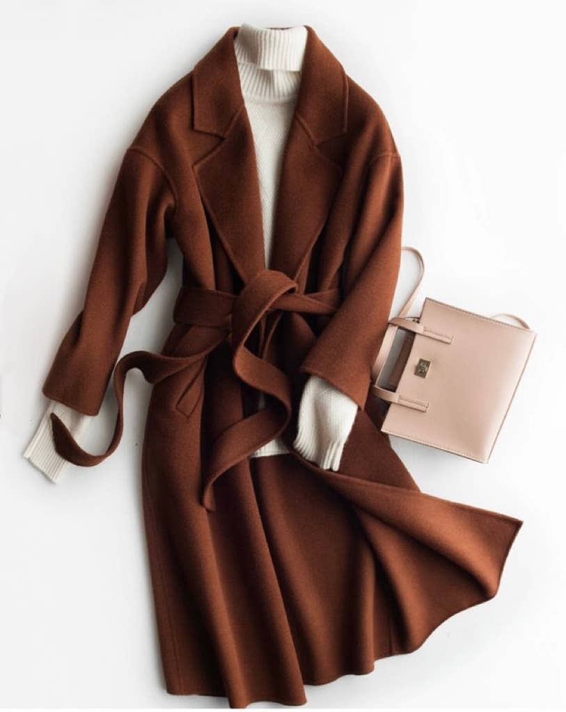 Productseeker – wholesale Coat – Women’s – CT012L Women's Double-sided Coat Wool Fabric1