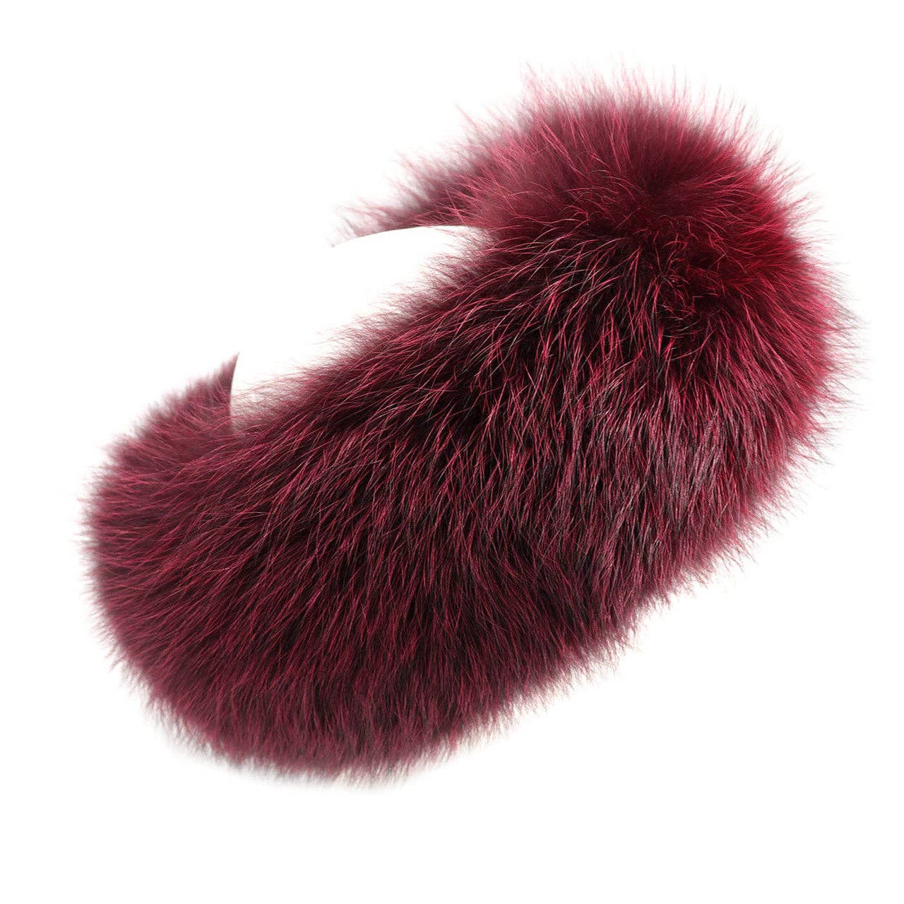 Surell – wholesale Fashion headband – women's – Fox Fur Headband/Scarf with Velcro Closure8