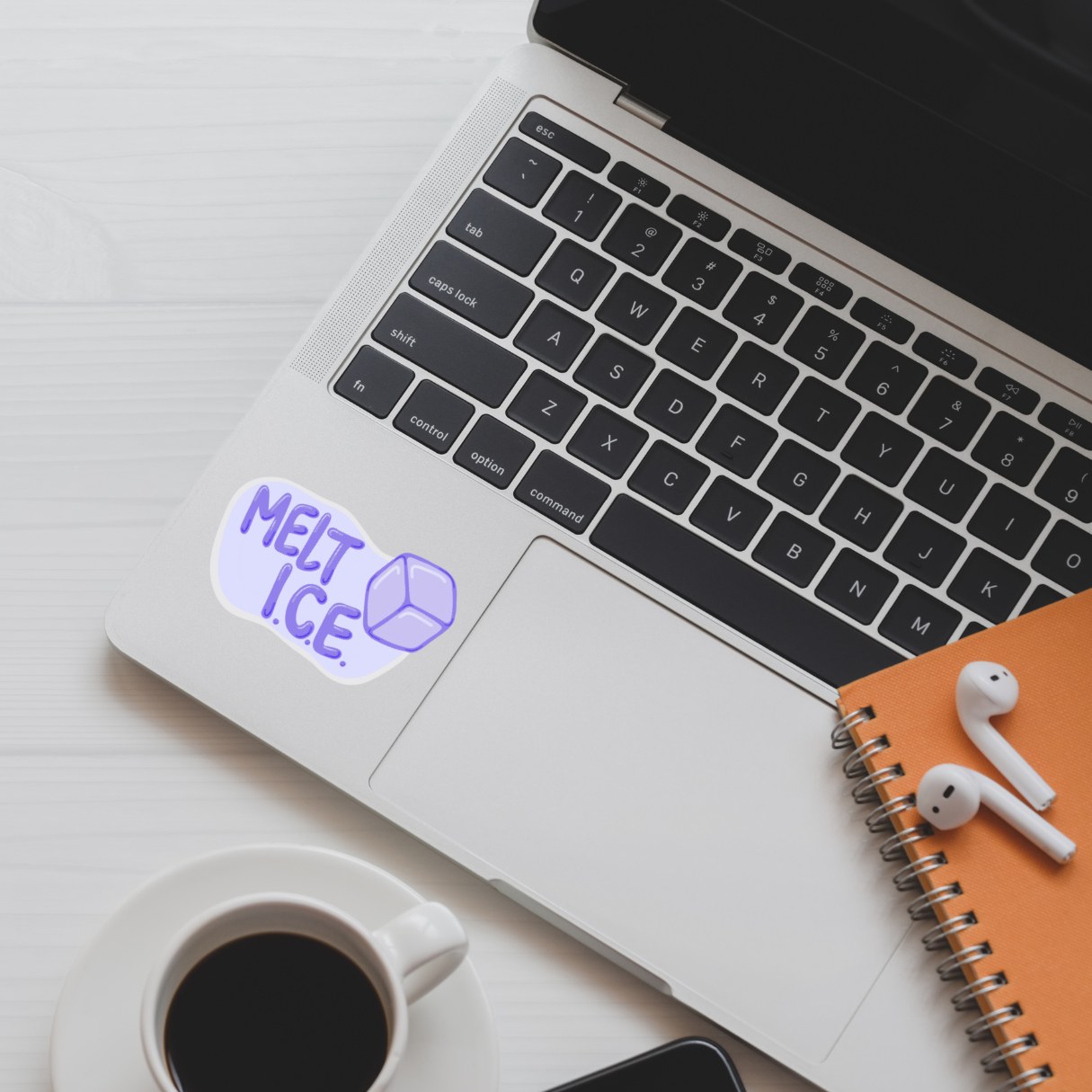 Atomic Cactus Stickers – wholesale Klistermärke – Melt ICE Klistermärke | 3" x 1.5" | Anti-Ice Protestklistermärke | Avskaffa ICE | Invandrarrättigheter | Vattenresistent Aktivismklistermärke3