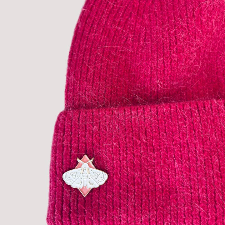 Scarf Designers - Wholesale Beanie - Women's - Angora and Wool Hat - Wild Pink1