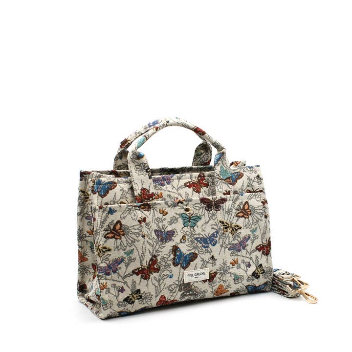 Vimoda - Venta al por mayor Bolso con asas - Mujer - Bolso de mano BUTTERFLES con estampado floral
