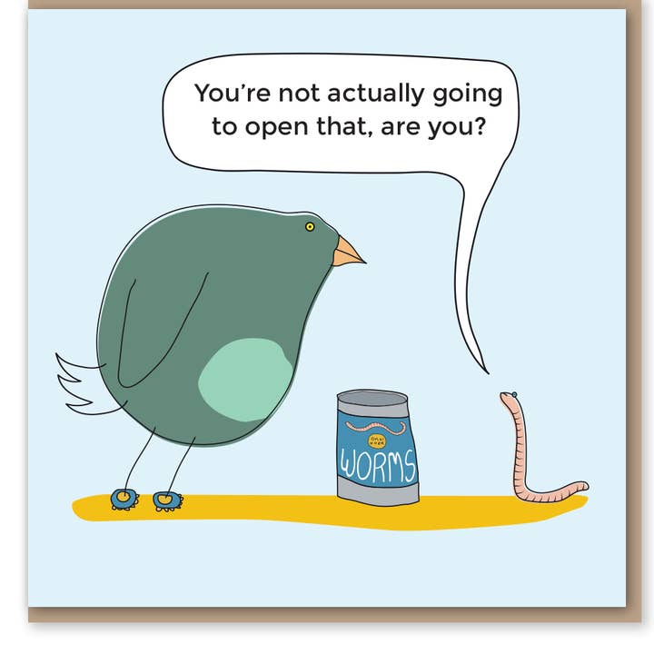 Objectables Publishing Limited – wholesale Everyday greeting card – Can of worms