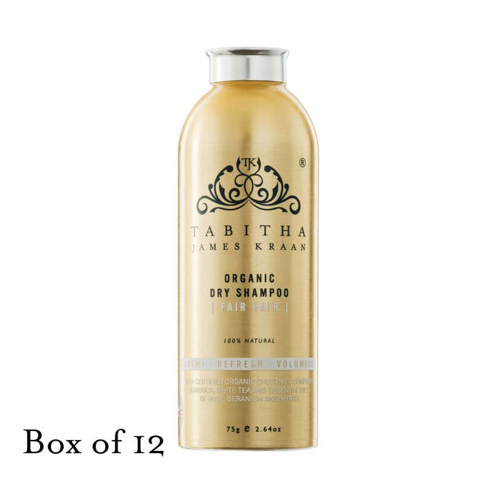 Dry Shampoo Shaker Fair - Box of 12 for wholesale by Tabitha JK British Luxury Organic Hair Care