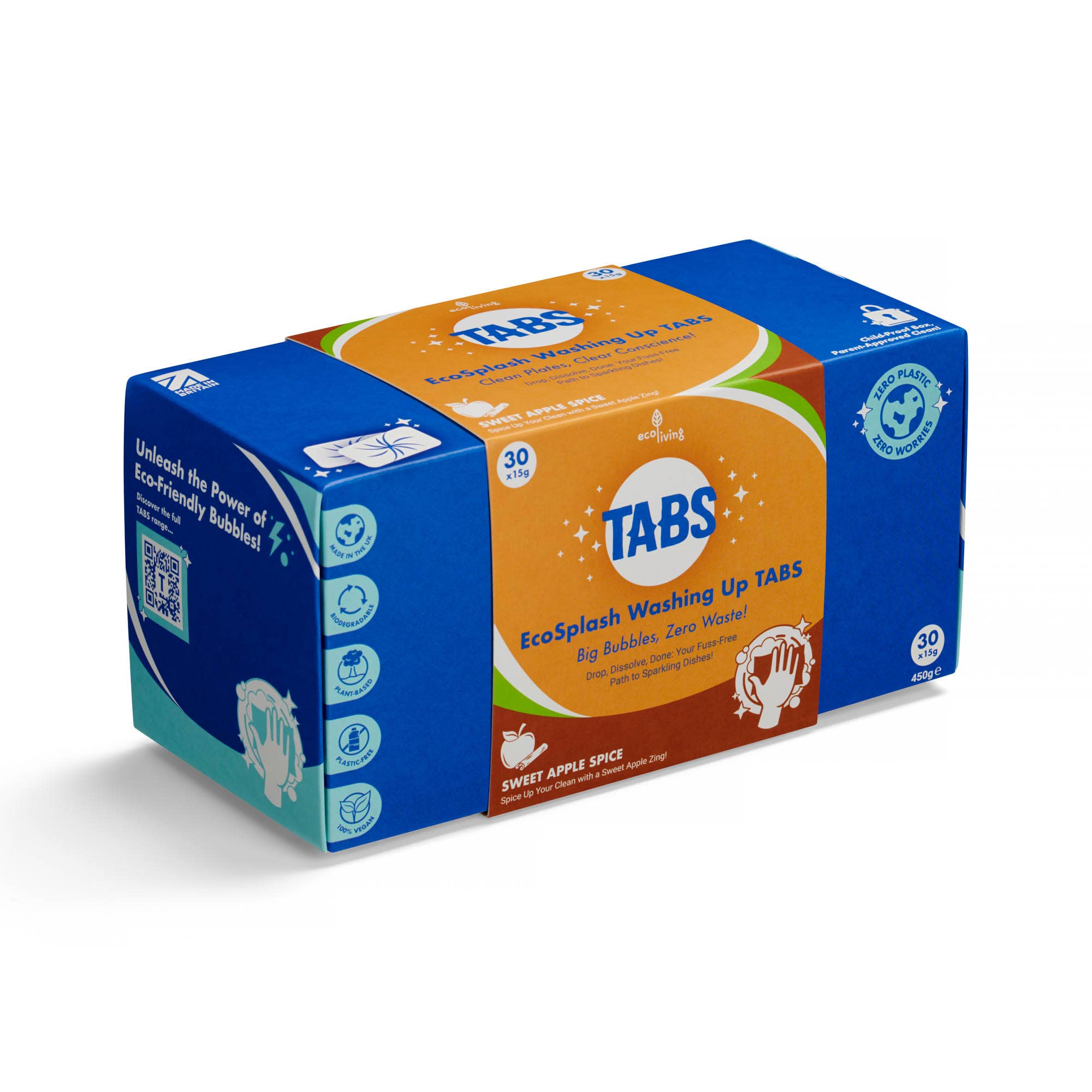 ecoLiving - Wholesale Dish Soap - TABS Washing Up Tablets -  EcoSplash UK1