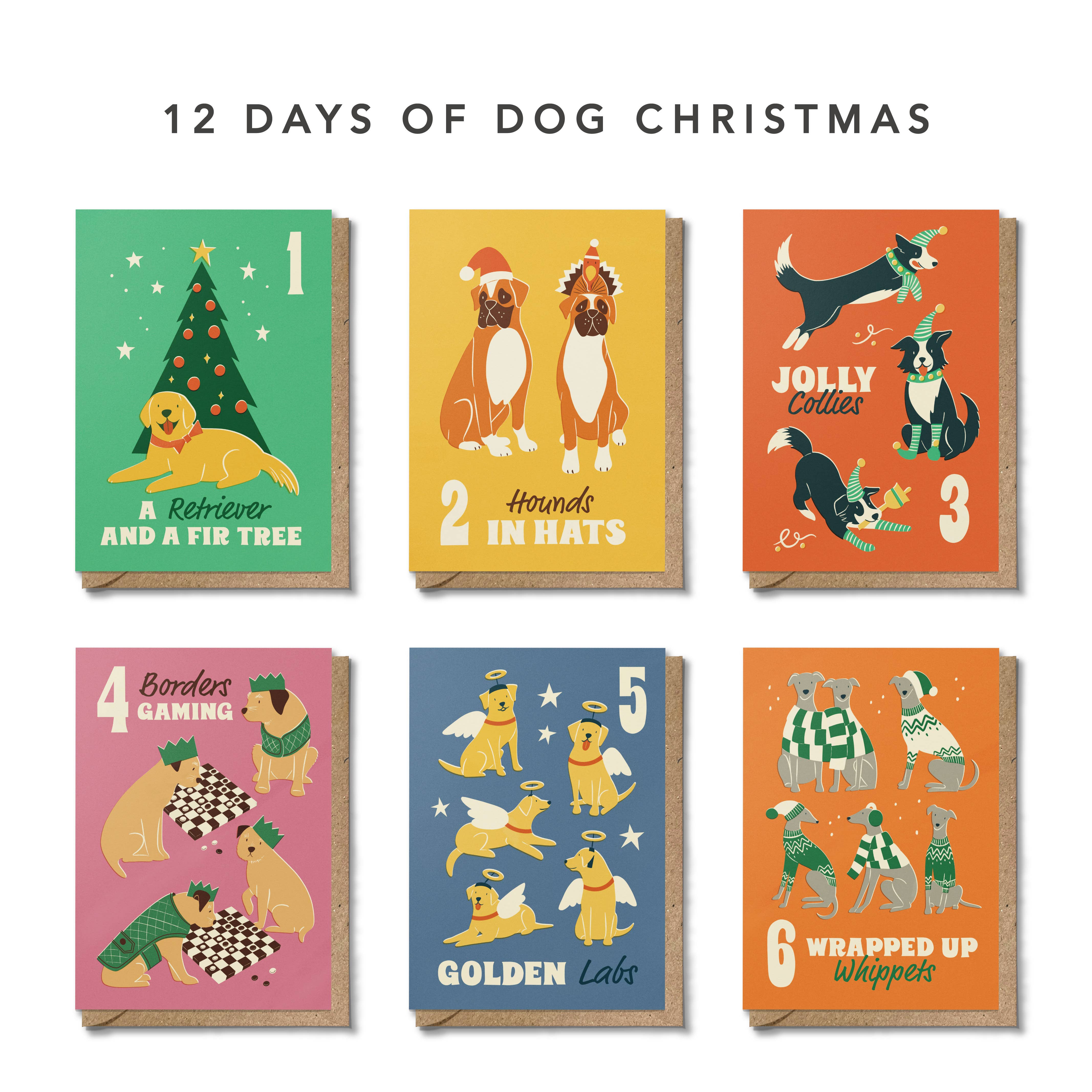 Bird & Co Studio - Wholesale Christmas Card - Beagle | Fun & Retro Dog Recycled Christmas Card4