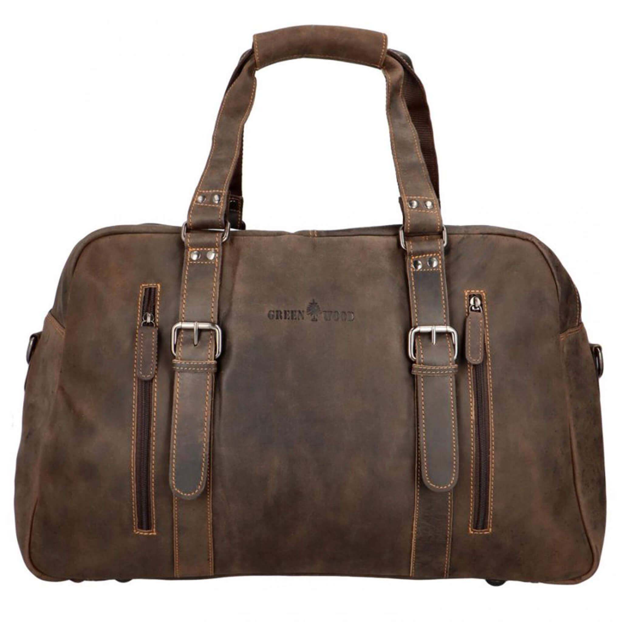 Greenwood - Wholesale Weekender Bag - Unisex - Rudy leather weekender men's duffle bag hand luggage women vint8