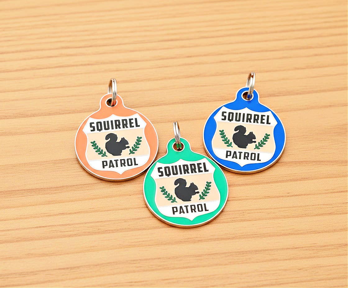 Bad Tags - Wholesale Pet Identification Tag - Dog - Dog ID Tag with Personalized QR Code - Squirrel Patrol9