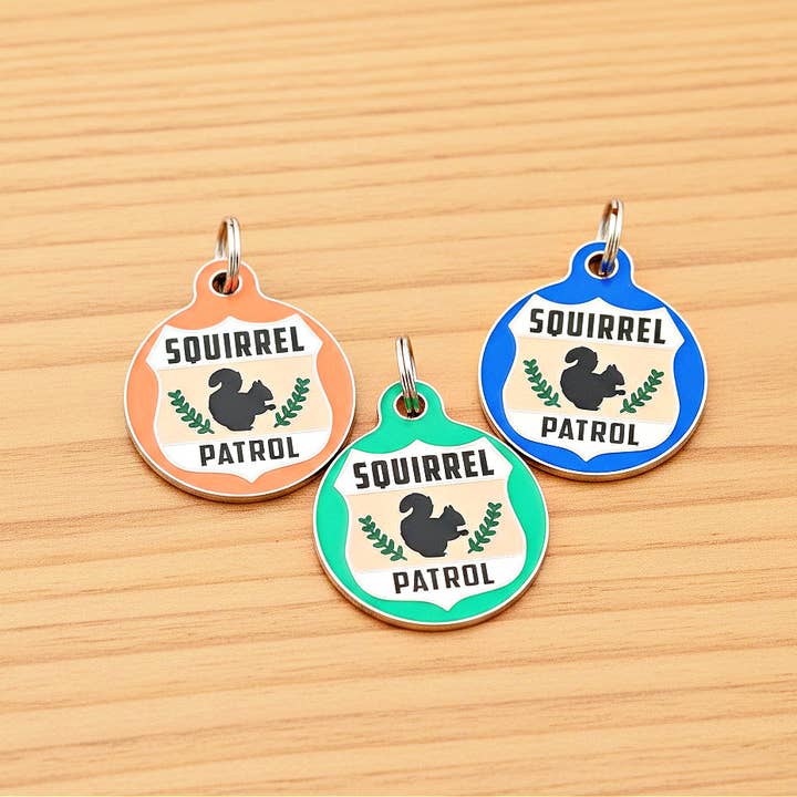 Bad Tags - Wholesale Pet Identification Tag - Dog - Dog ID Tag with Personalized QR Code - Squirrel Patrol9