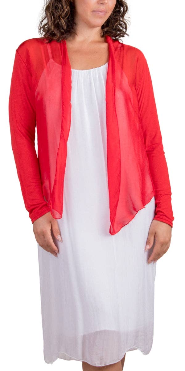 Gigi Moda - Wholesale Cardigan - Women's - Silk Front Cardigan33