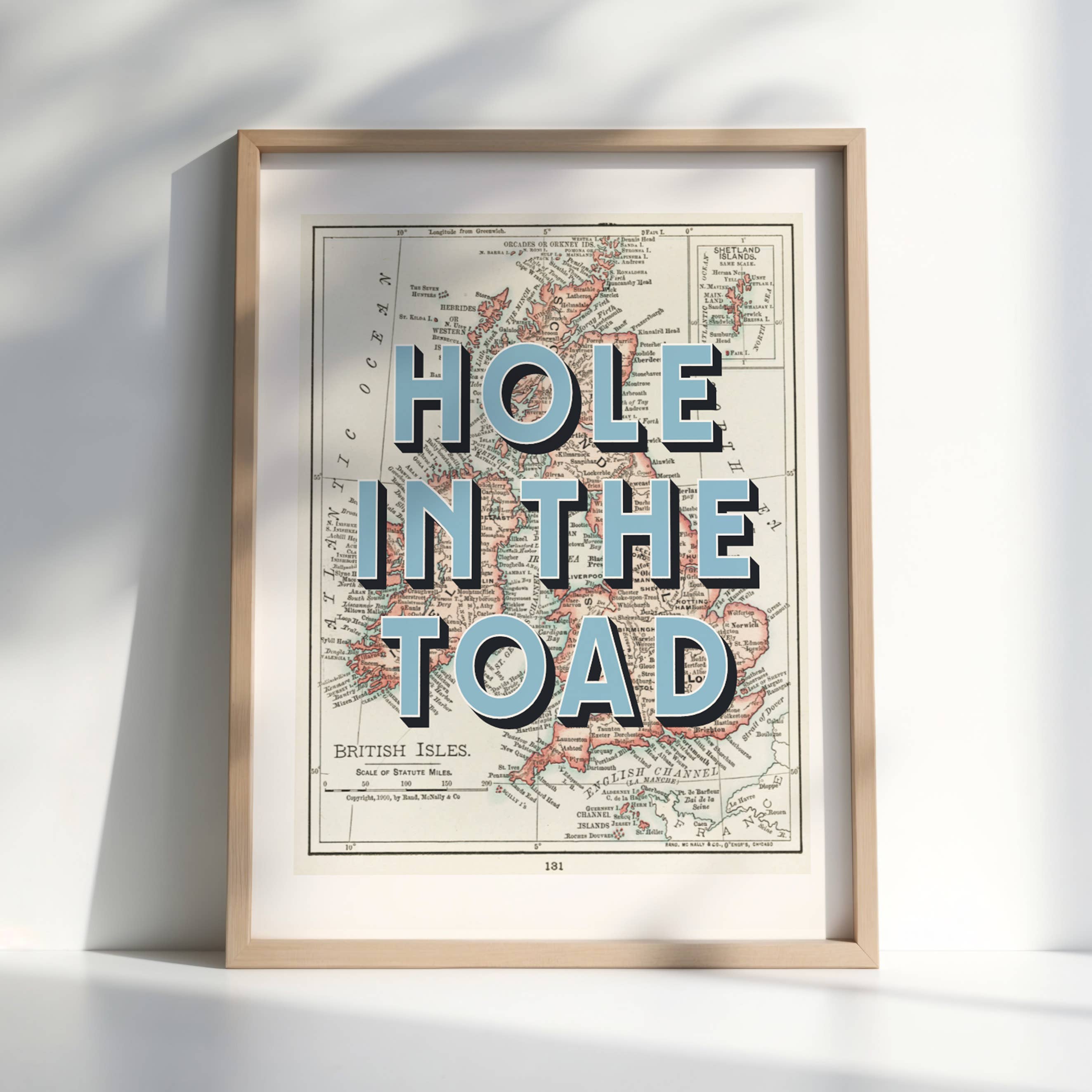 Timmy Loves - Wholesale Art Print - Hole In The Toad - Great Britain Map Art Print2