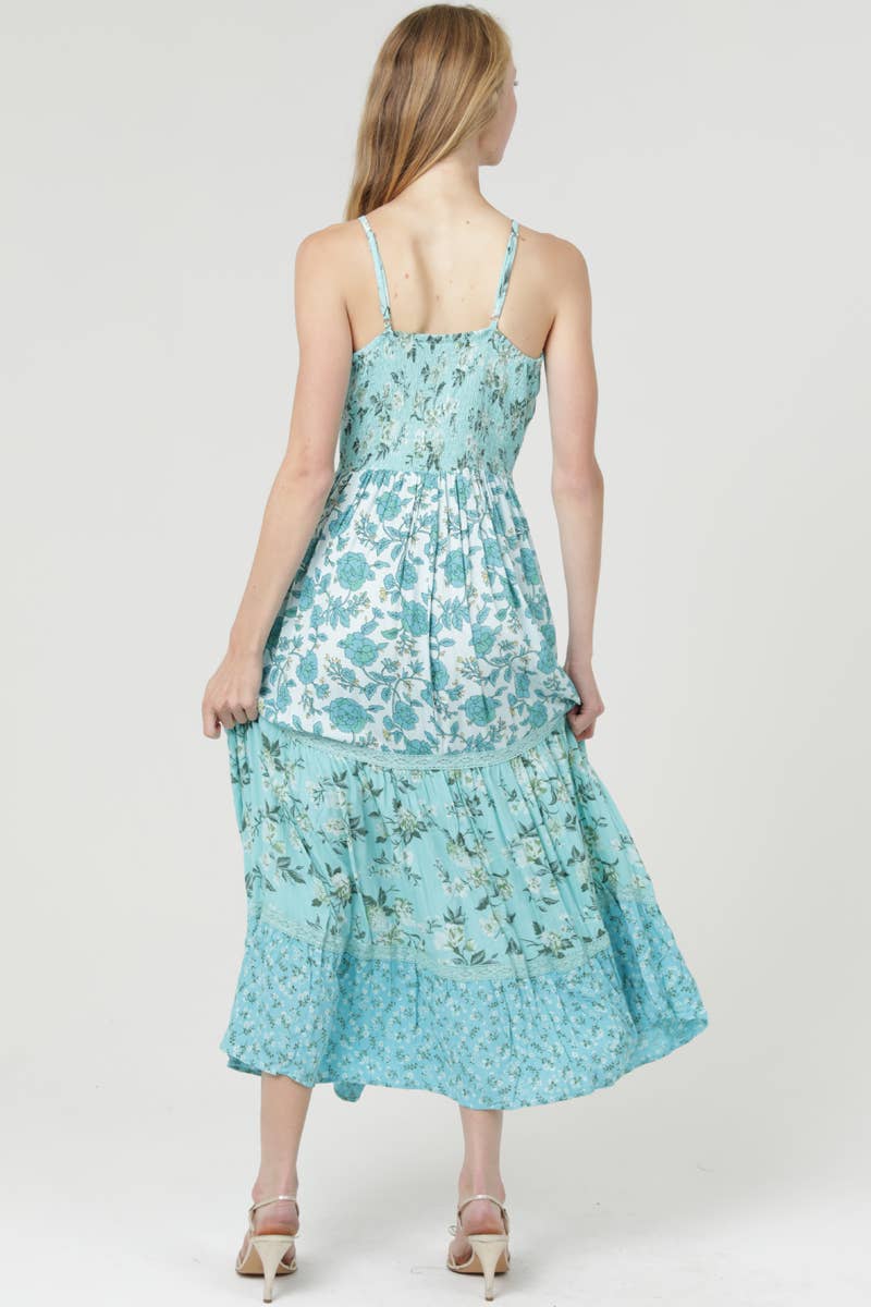 ANGIE - Vendita all'ingrosso Vestito - Donna - F4F48-WA78-WA79-WA80 STAMPA MISTA SCOLLO A V TORSIONE FRONTALE TAGLIO 3