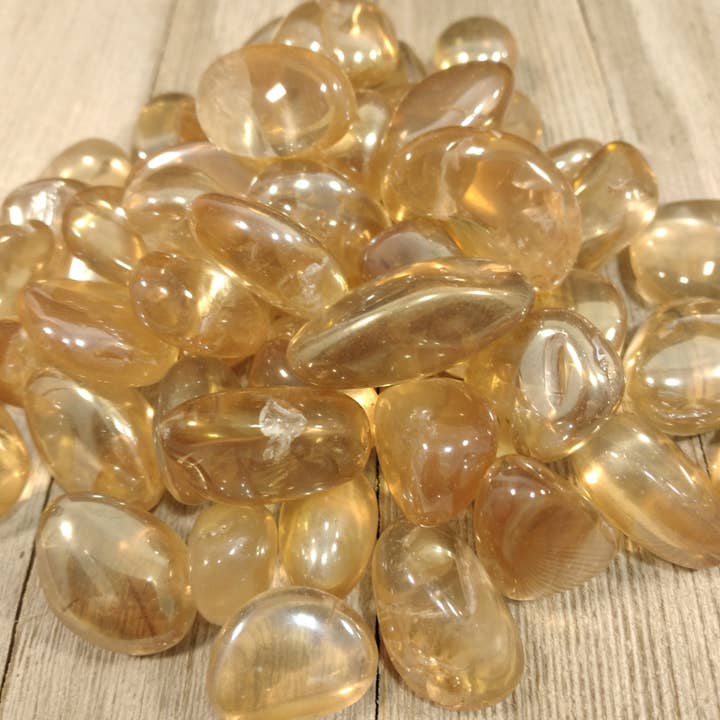 Keystone Crystals - Wholesale Spirituele steen/kristal - Mandarijn Sunshine Orange Aura tuimelde 1 pond