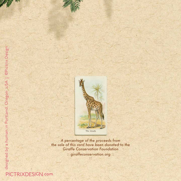 Pictrix Design - Wholesale Everyday Greeting Card - “Hi. (giraffe)" A2 greeting card5