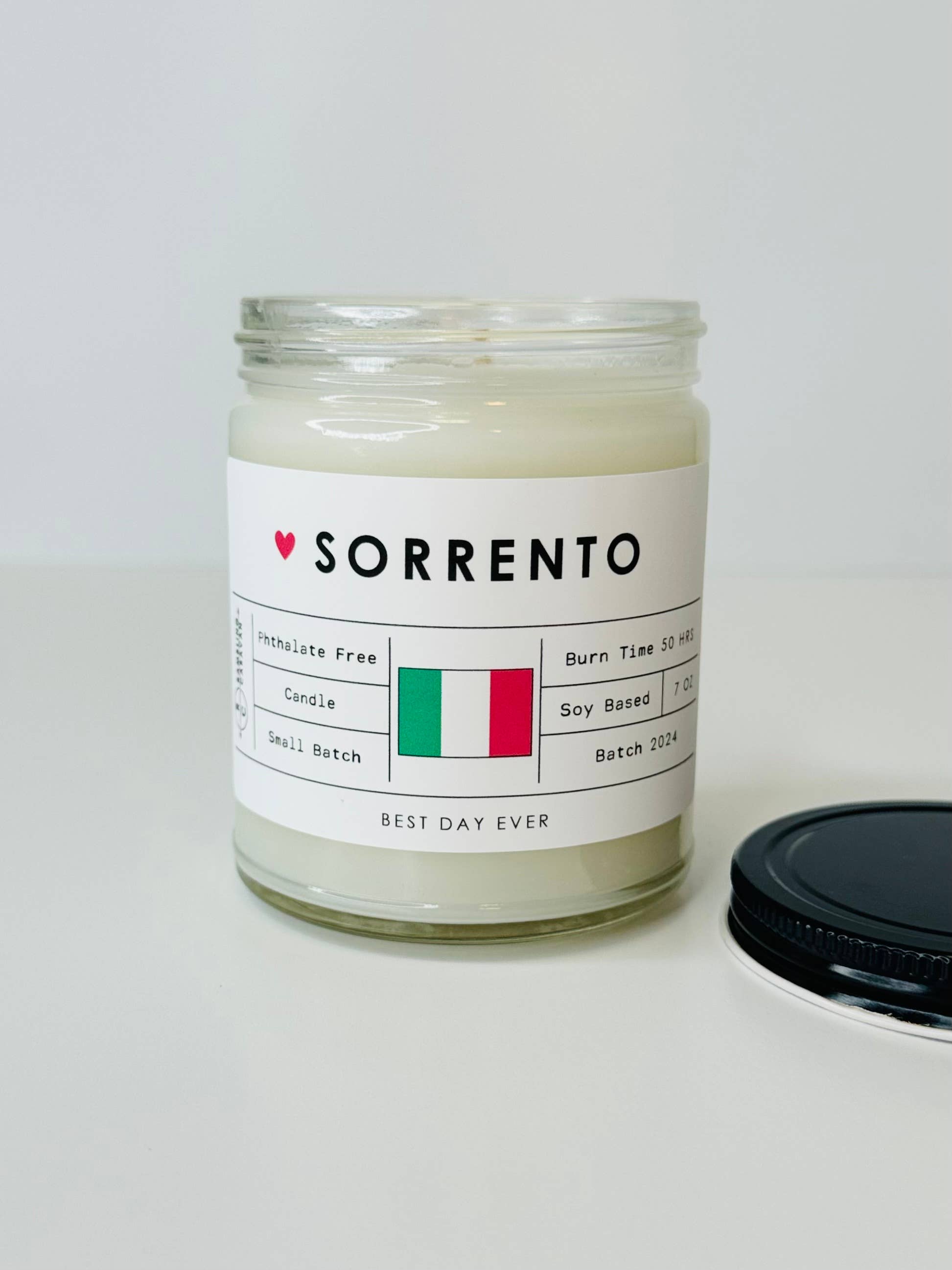 White Sorrento, Italy Candle for wholesale on Faire1