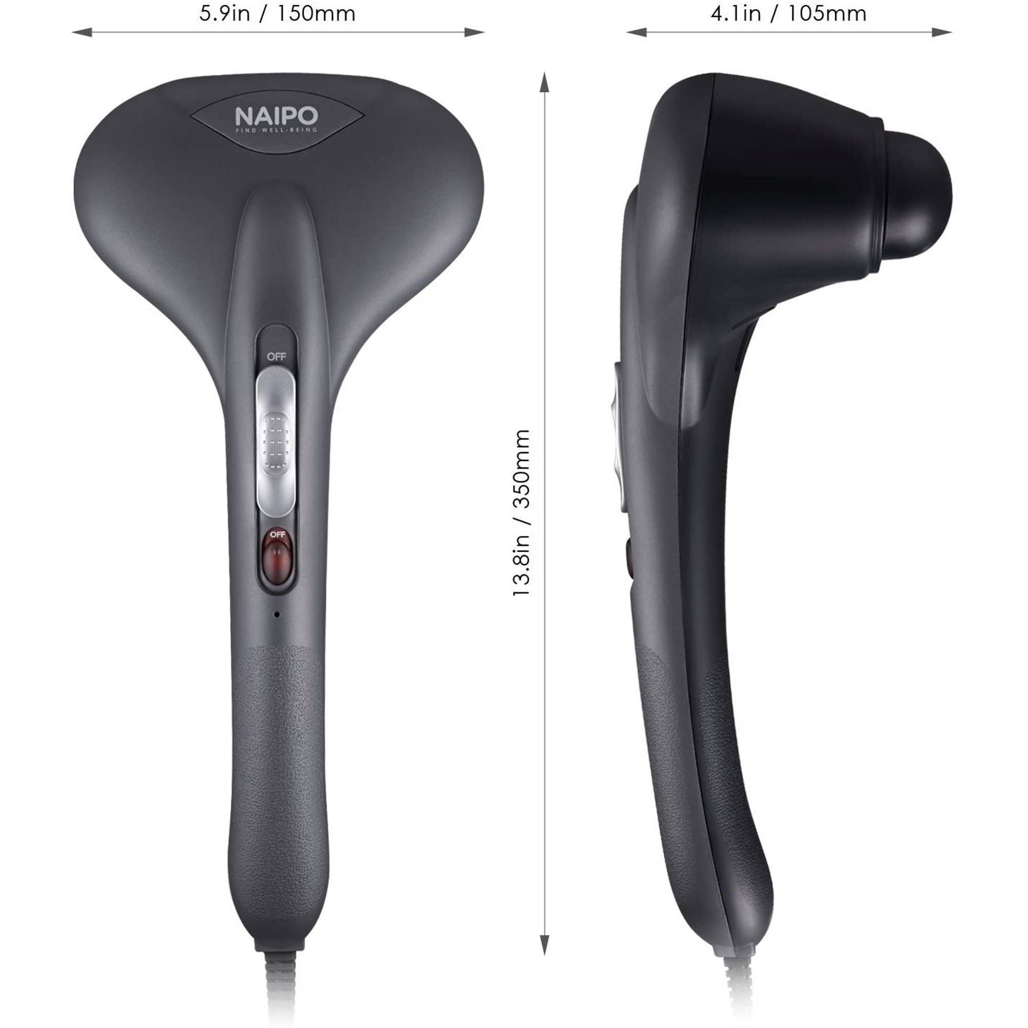 Above Edge - Venta al por mayor Masajeador corporal - Masajeador de Percusión Manual de Doble Cabezal2