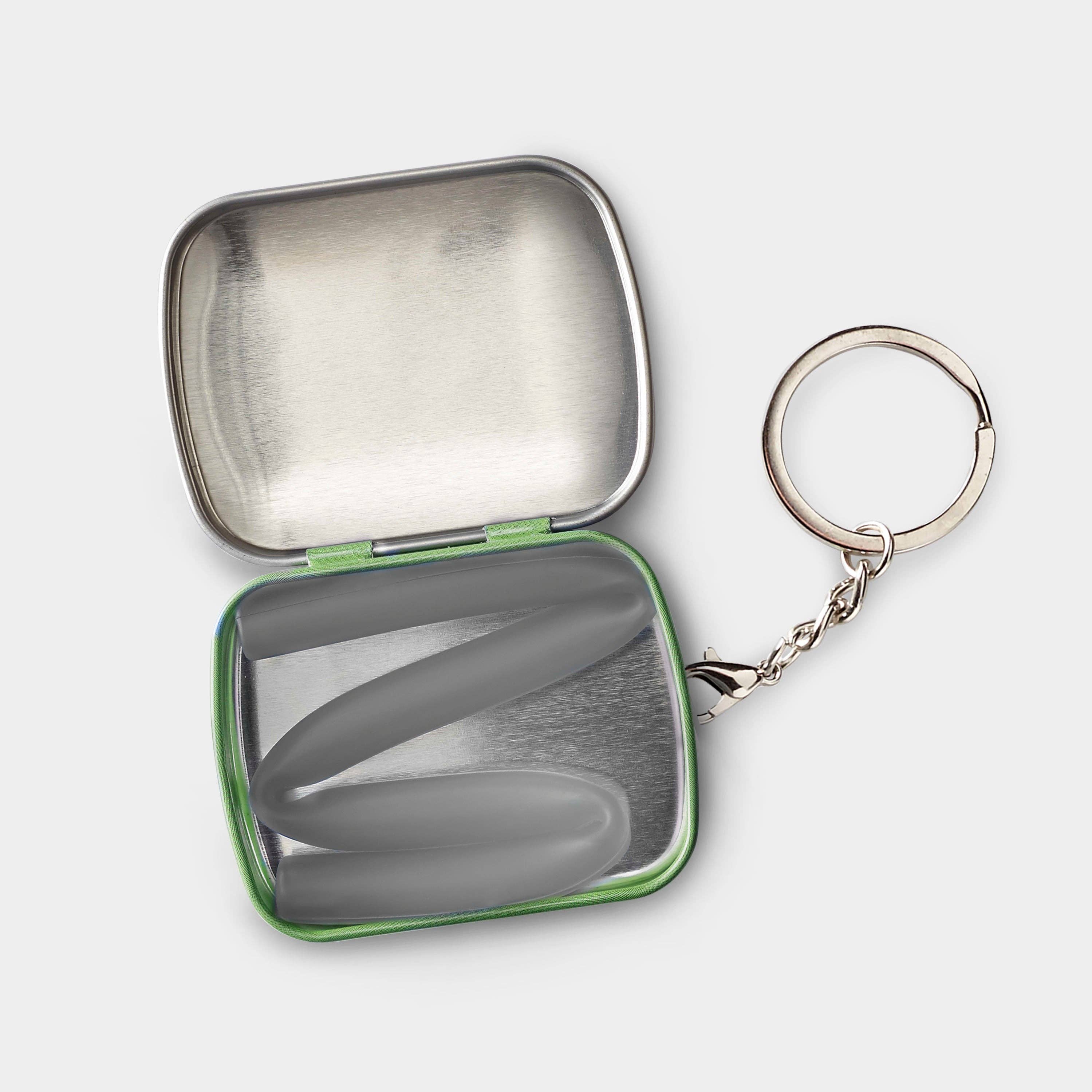 GoSili - Wholesale Drinking Straw - GoSili® 8" Silicone Straw with Keychain Travel Case, Eco-Friendly Reusable Soft Collapsible Silicone Drinking Straw, 1pk5