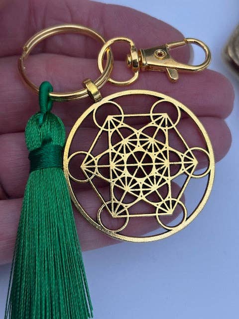 Miss DJ Angel - Wholesale Keychain - Women's - Metatron cube keychain, Metatron charm, Archangel Metatron keychain, lucky charm pendant, esoteric pendant, good luck gift.2