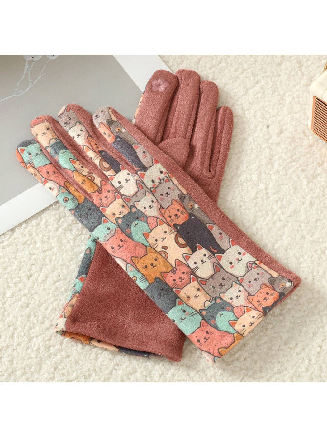 Funkyrel® Atzbranding Limited - Wholesale Gloves - Women's - Gloving – 3D Cat Print Touchscreen Winter Gloves10