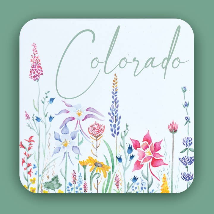 Watercolor Wildflowers Mini Sticker for wholesale by Snow Business USA