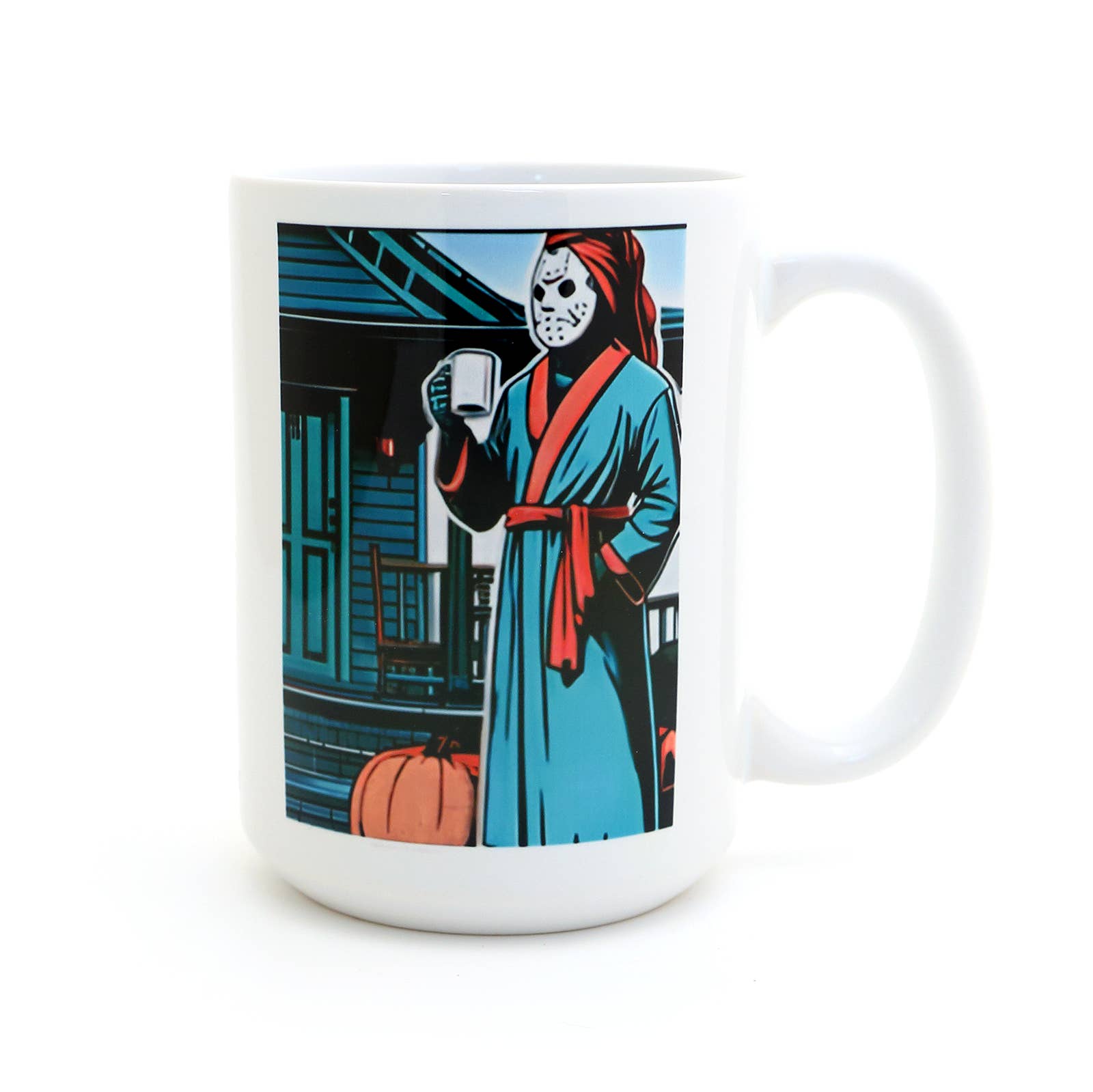 Lenny Mud - Wholesale Coffee mug - Jason - Mornings are Murder Mug, Halloween movie Mug