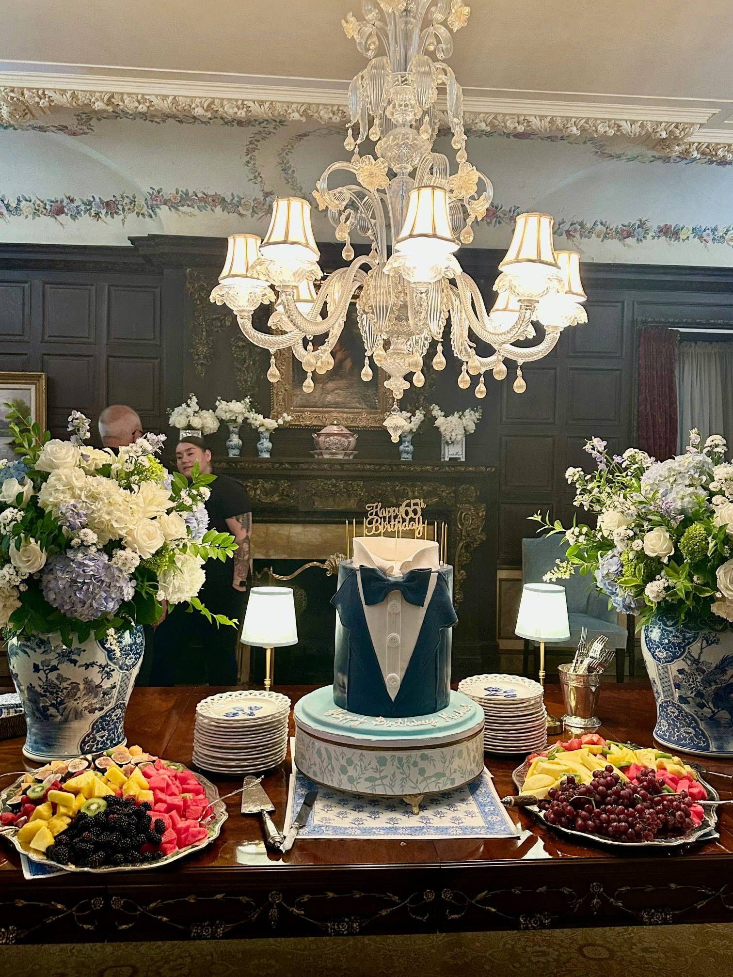 The Enchanted Home - Wholesale Accent/Desk Lamp - Antique Gold Metal Mini Rechargeable Lamp with Soft Blue Shade2