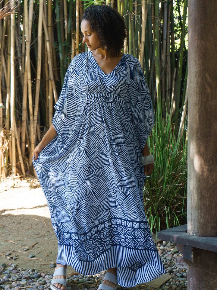 Bali Queen - Wholesale Kaftan - Women's - Mojave Cinched Long Caftan1