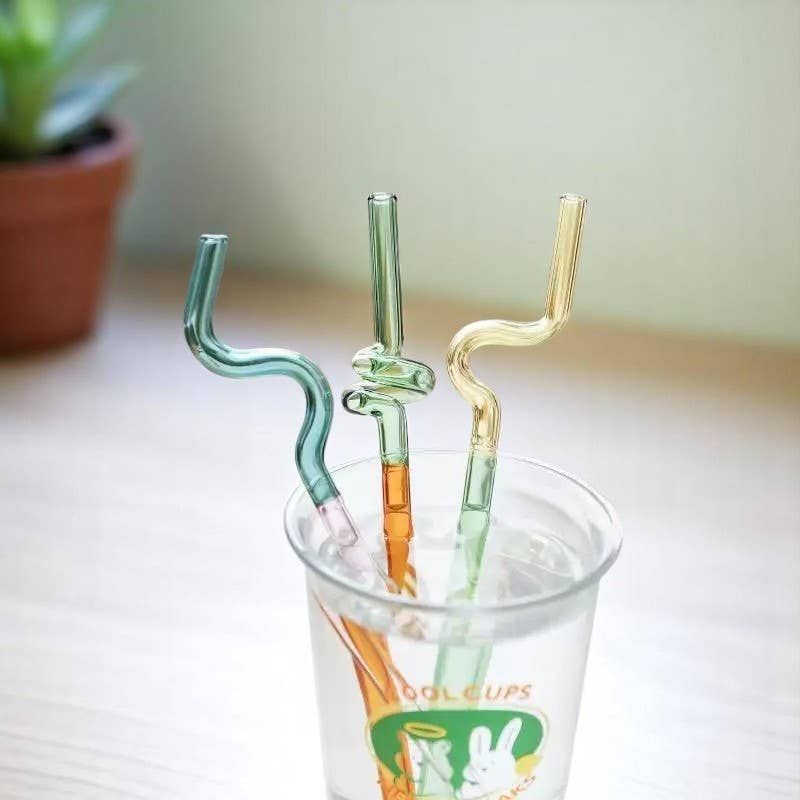 IVORE.GROUP (We cover All Import duty) - Vente Paille - Pailles en verre au design artistique coloré10